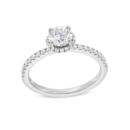 Vera Wang Love Collection 0.95 CT. T.W. Diamond Frame Engagement Ring in 14K White Gold
