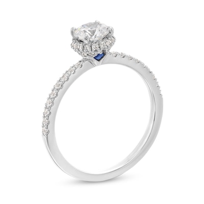 Vera Wang Love Collection 0.95 CT. T.W. Diamond Frame Engagement Ring in 14K White Gold