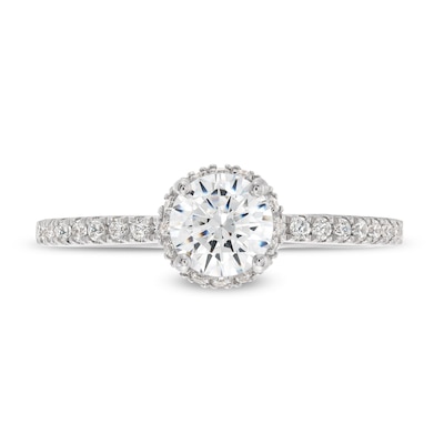 Vera Wang Love Collection 0.95 CT. T.W. Diamond Frame Engagement Ring in 14K White Gold