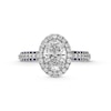 TRUE Lab-Created Diamonds by Vera Wang Love 1.95 CT. T.W. Engagement Ring with Blue Sapphires in 14K White Gold (F/VS2)