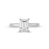 Thumbnail Image 3 of 1.50 CT. Emerald-Cut Certified Lab-Created Diamond Solitaire Engagement Ring in 14K White Gold (F/VS2)