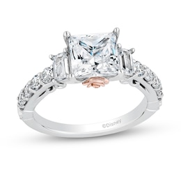 Enchanted Star Belle 2.75 CT. T.W. Princess-Cut Certified Lab-Created Diamond Engagement Ring in 14K Two-Tone Gold