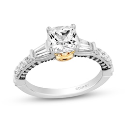 Enchanted Star Villains Evil Queen 2.20 CT. T.W. Cushion Certified Lab-Created Diamond Engagement Ring in Two-Tone Gold