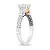 Enchanted Star Villains Evil Queen 2.20 CT. T.W. Cushion Certified Lab-Created Diamond Engagement Ring in Two-Tone Gold