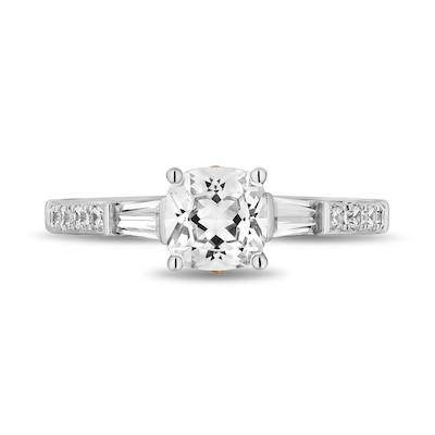 Enchanted Star Villains Evil Queen 2.20 CT. T.W. Cushion Certified Lab-Created Diamond Engagement Ring in Two-Tone Gold