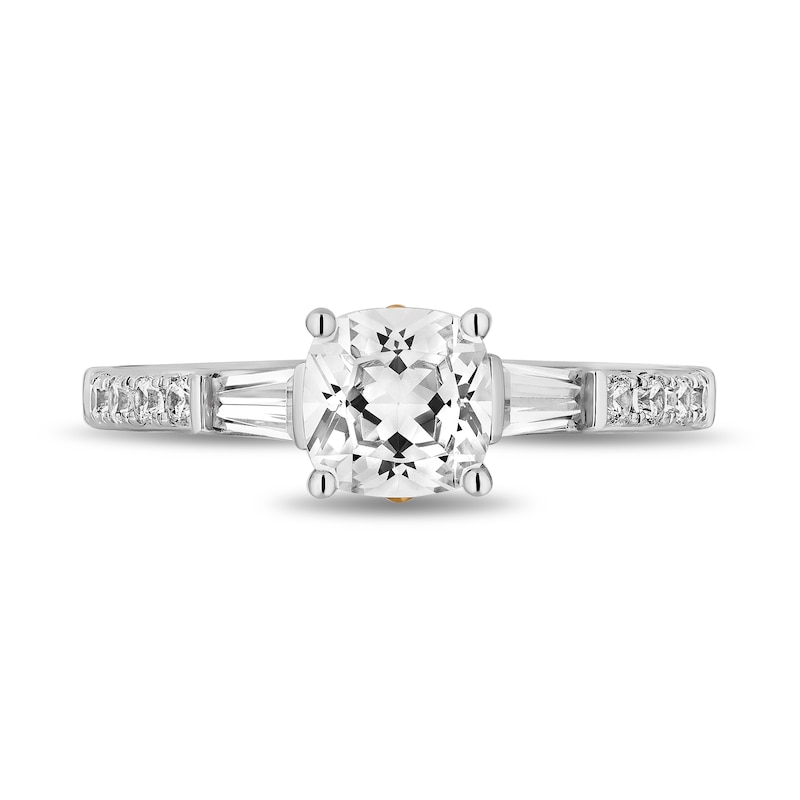Enchanted Star Villains Evil Queen 2.20 CT. T.W. Cushion Certified Lab-Created Diamond Engagement Ring in Two-Tone Gold|Peoples Jewellers