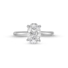 Thumbnail Image 3 of 1.50 CT. Oval Certified Lab-Created Diamond Solitaire Engagement Ring in 14K White Gold (F/VS2)