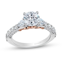 Enchanted Star Ariel 2.40 CT. T.W. Pear and Round Certified Lab-Created Diamond Engagement Ring in 14K White Gold