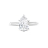 Thumbnail Image 3 of 1.50 CT. Pear-Shaped Certified Lab-Created Diamond Solitaire Engagement Ring in 14K White Gold (F/VS2)