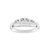 Thumbnail Image 4 of 0.50 CT. T.W. Princess-Cut Diamond Frame Split Shank Past Present Future® Engagement Ring in 10K White Gold