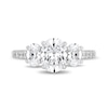 Enchanted Star Cinderella 2.75 CT. T.W. Oval Certified Lab-Created Diamond Engagement Ring in 14K White Gold (F/VS2)