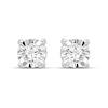 0.30 CT. T.W. Diamond Miracle Frame Solitaire Stud Earrings in Sterling Silver (J/I3)