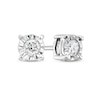Thumbnail Image 0 of 0.38 CT. T.W. Diamond Miracle Frame Solitaire Stud Earrings in 10K White Gold (J/I3)