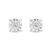 Thumbnail Image 1 of 0.38 CT. T.W. Diamond Miracle Frame Solitaire Stud Earrings in 10K White Gold (J/I3)