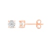 0.38 CT. T.W. Diamond Miracle Frame Solitaire Stud Earrings in 10K Rose Gold (J/I3)