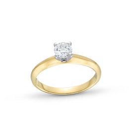0.50 CT. Canadian Certified Diamond Solitaire Engagement Ring in 14K Gold (J/I2)