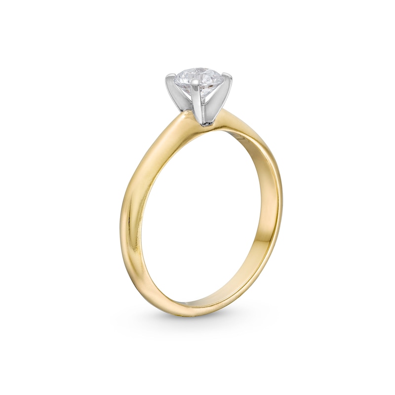 0.50 CT. Certified Diamond Solitaire Engagement Ring in 14K Gold (J/I2)