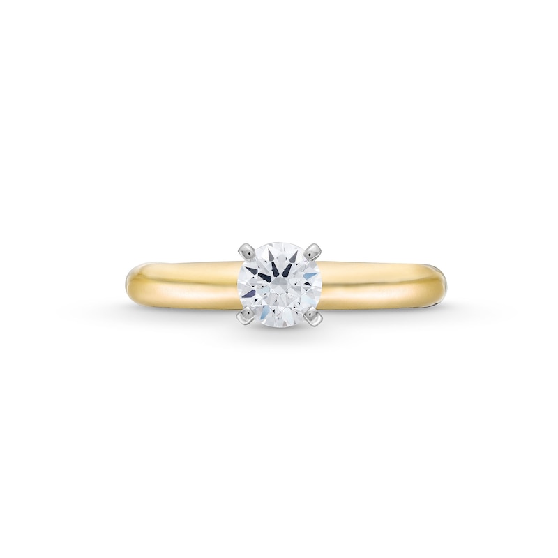 0.50 CT. Certified Diamond Solitaire Engagement Ring in 14K Gold (J/I2)