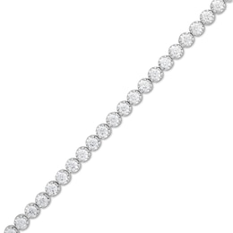 3.00 CT. T.W. Certified Lab-Created Diamond Bubbles Tennis Bracelet in Sterling Silver (I/SI2)