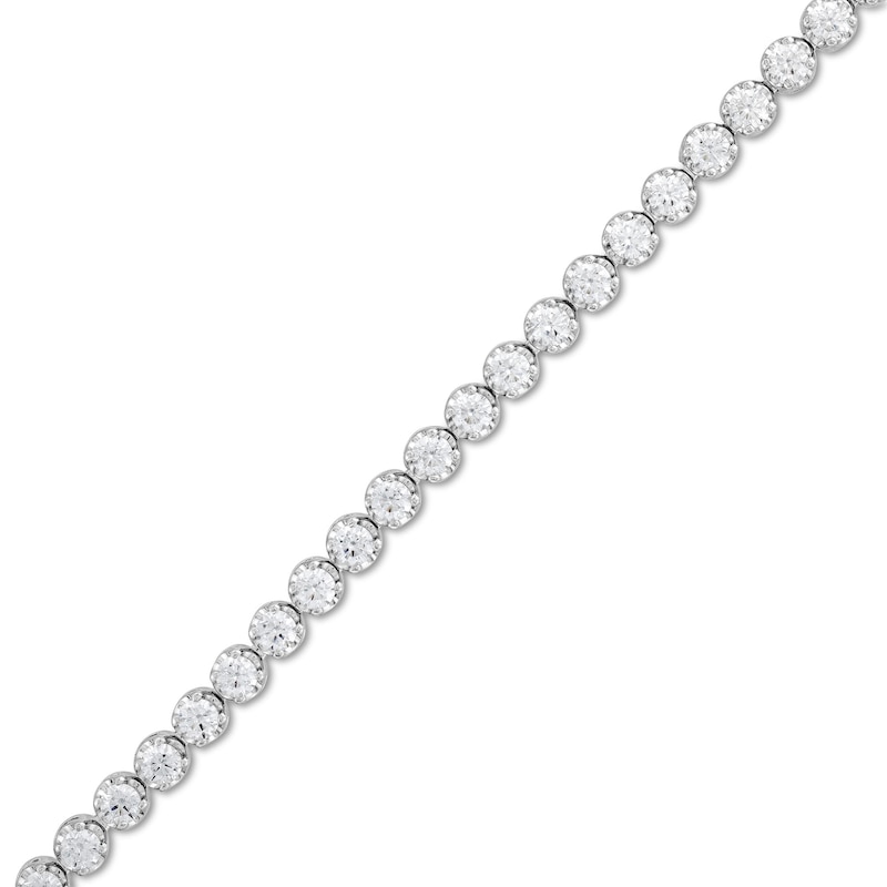 3.00 CT. T.W. Certified Lab-Created Diamond Bubbles Tennis Bracelet in Sterling Silver (I/SI2)