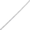 4.0mm Heart-Shaped White Lab-Created Sapphire Tennis Bracelet in Sterling Silver - 7.25"