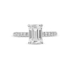 Thumbnail Image 3 of TRUE Lab-Created Diamonds by Vera Wang Love 2.23 CT. T.W. Emerald-Cut Engagement Ring in 14K White Gold (F/VS2)