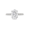 TRUE Lab-Created Diamonds by Vera Wang Love 2.23 CT. T.W. Oval Engagement Ring in 14K White Gold (F/VS2)