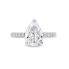 TRUE Lab-Created Diamonds by Vera Wang Love 2.23 CT. T.W. Pear-Shaped Engagement Ring in 14K White Gold (F/VS2)