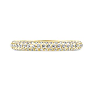 0.75 CT. T.W. Certified Lab-Created Diamond Triple Row Anniversary Band in 14K Gold (F/VS2