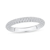 Thumbnail Image 1 of 0.75 CT. T.W. Certified Lab-Created Diamond Triple Row Anniversary Band in 14K White Gold (F/VS2)