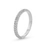 Thumbnail Image 3 of 0.75 CT. T.W. Certified Lab-Created Diamond Triple Row Anniversary Band in 14K White Gold (F/VS2)