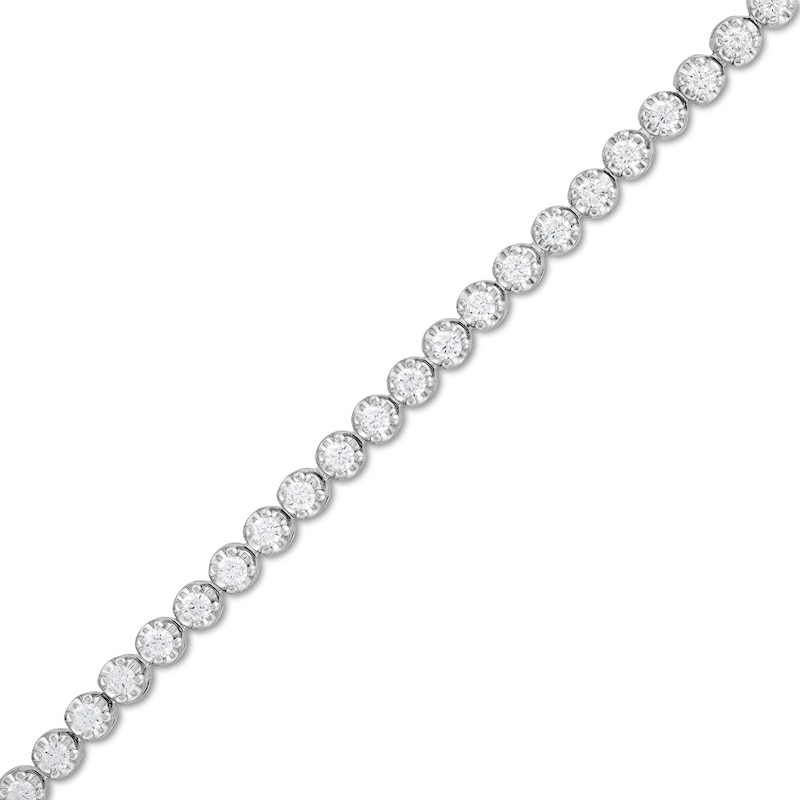 2.00 CT. T.W. Certified Lab-Created Diamond Bubbles Tennis Bracelet in Sterling Silver (I/SI2)