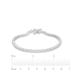 Thumbnail Image 3 of 2.00 CT. T.W. Certified Lab-Created Diamond Bubbles Tennis Bracelet in Sterling Silver (I/SI2)