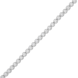 1.00 CT. T.W. Certified Lab-Created Diamond Bubbles Tennis Bracelet in Sterling Silver (I/SI2)