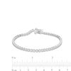 Thumbnail Image 3 of 1.00 CT. T.W. Certified Lab-Created Diamond Bubbles Tennis Bracelet in Sterling Silver (I/SI2)