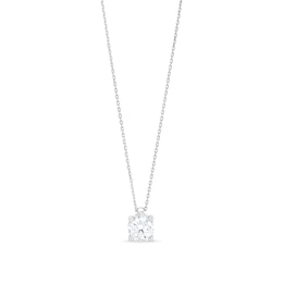 0.50 CT. Certified Lab-Created Diamond Solitaire Pendant in Sterling Silver (I/SI2)