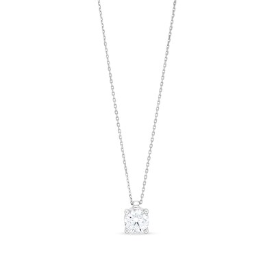 CT. Certified Lab-Created Diamond Solitaire Pendant in Sterling Silver (I/SI2