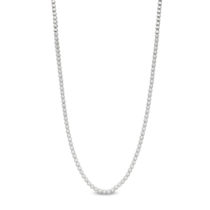 1.00 CT. T.W. Certified Lab-Created Diamond Necklace in Sterling Silver (I/SI2)|Peoples Jewellers