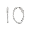 Thumbnail Image 0 of 0.50 CT. T.W. Certified Lab-Created Diamond Inside-Out Hoop Earrings in Sterling Silver (I/SI2)