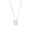 Thumbnail Image 0 of Unstoppable Love™ 0.88 CT. T.W. Certified Lab-Created Diamond Open Frame Necklace in 14K White Gold (F/SI2)