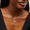 Unstoppable Love™ 0.88 CT. T.W. Certified Lab-Created Diamond Open Frame Necklace in 14K White Gold (F/SI2)