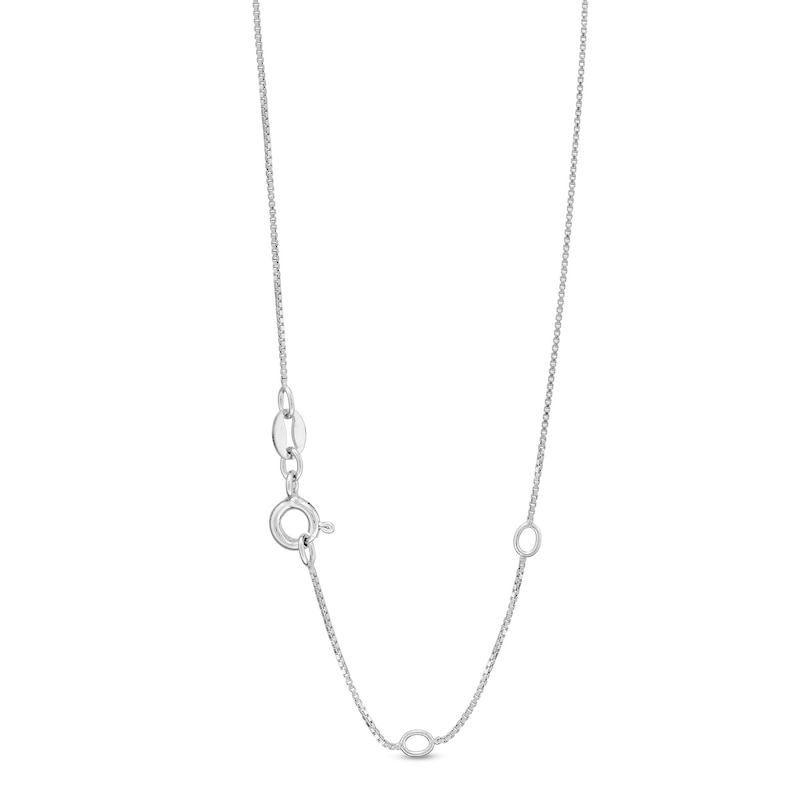 Unstoppable Love™ 0.88 CT. T.W. Certified Lab-Created Diamond Open Frame Necklace in 14K White Gold (F/SI2)|Peoples Jewellers