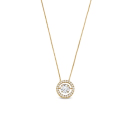 Unstoppable Love™ 0.88 CT. T.W. Certified Lab-Created Diamond Frame Pendant in 14K Gold (F/SI2)