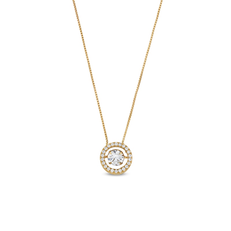 Unstoppable Love™ 0.88 CT. T.W. Certified Lab-Created Diamond Frame Pendant in 14K Gold (F/SI2)|Peoples Jewellers