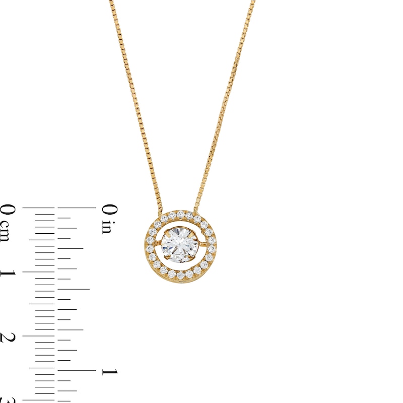 Unstoppable Love™ 0.88 CT. T.W. Certified Lab-Created Diamond Frame Pendant in 14K Gold (F/SI2)|Peoples Jewellers