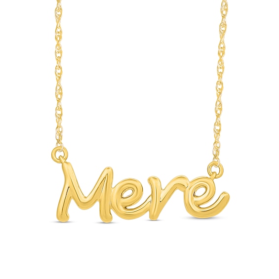 "Mere" Necklace in 10K Gold