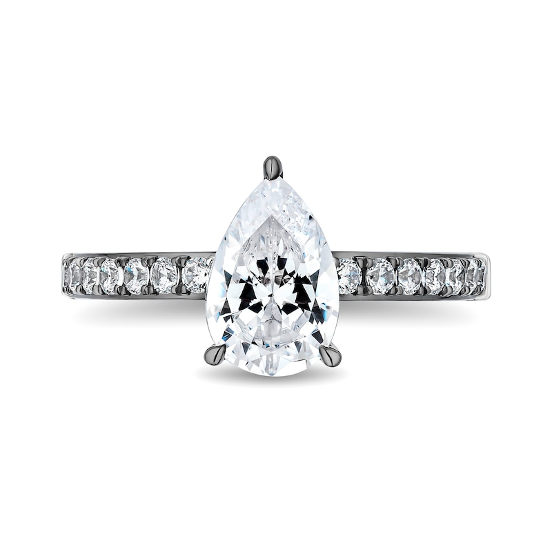 Enchanted Star Villains Maleficent 1.88 CT. T.W. Pear Certified Lab-Created Diamond Engagement Ring in 14K White Gold