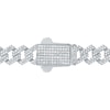 8.20 CT. T.W. Diamond Curb Chain Necklace in Hollow 10K White Gold - 22”