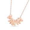 Thumbnail Image 1 of Puffed "MAMA" Necklace in 10K Rose Gold