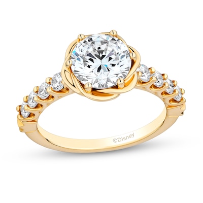 Enchanted Star Belle 2.50 CT. T.W. Certified Lab-Created Diamond Rose Engagement Ring in 14K Gold (F/VS2)